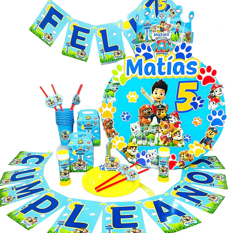 Cotillón Paw patrol 