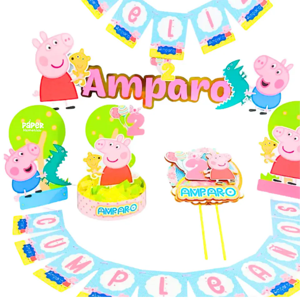 Cotillón  Peppa pig  1