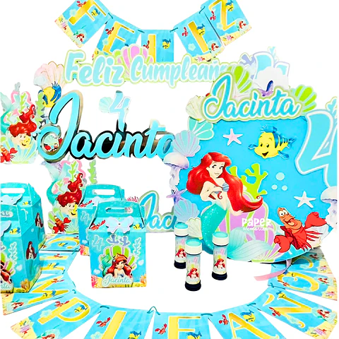 Cotillón La sirenita 