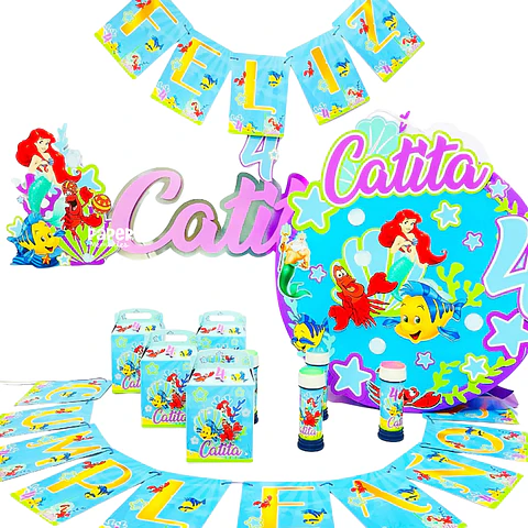 Cotillón La sirenita 