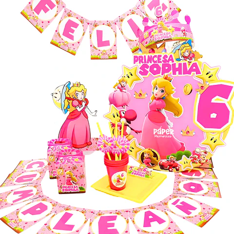 Cotillón Princesa Peach 