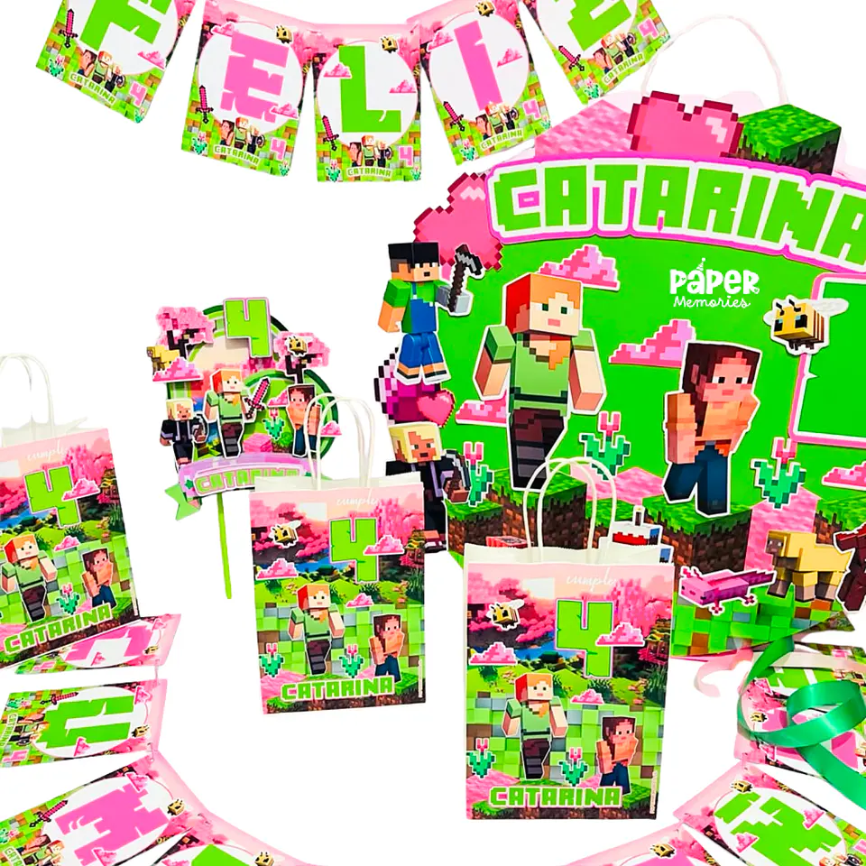 Cotillón Minecraft 1