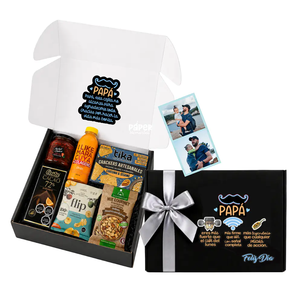 Caja de Regalos Sorpresa Papá SALUDABLE  1
