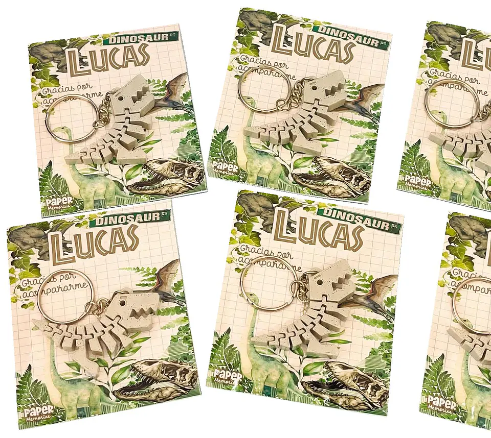 Llavero dino 3d 1