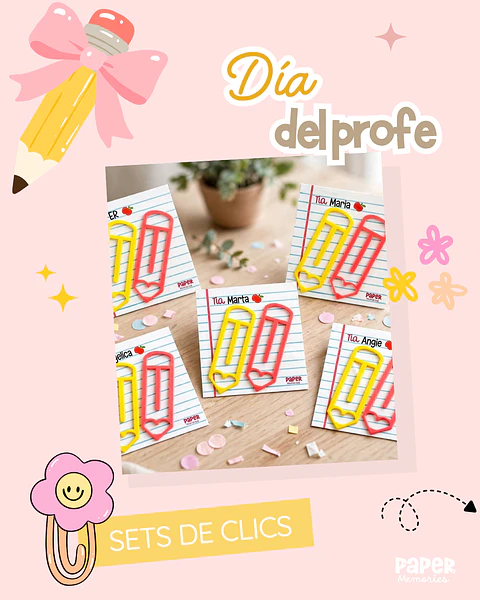 Marca paginas 3d profe