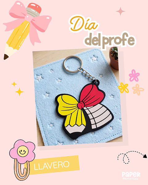 Llavero para el día del profesor