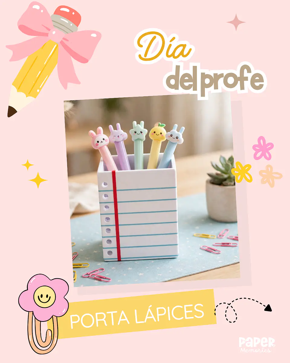 Porta lápices día del profesor 1