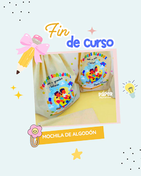 Mochila estampada 