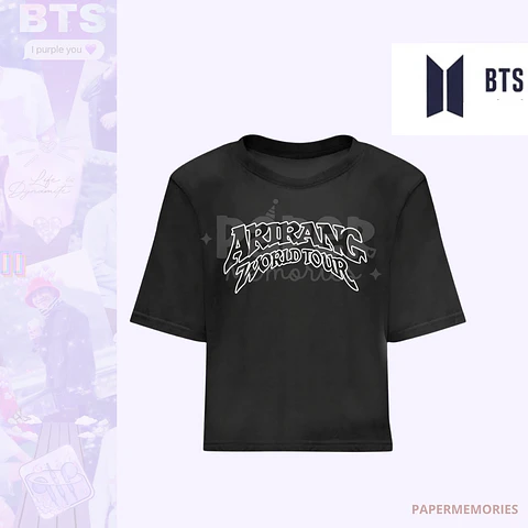 Poleras arirang world tour Bts