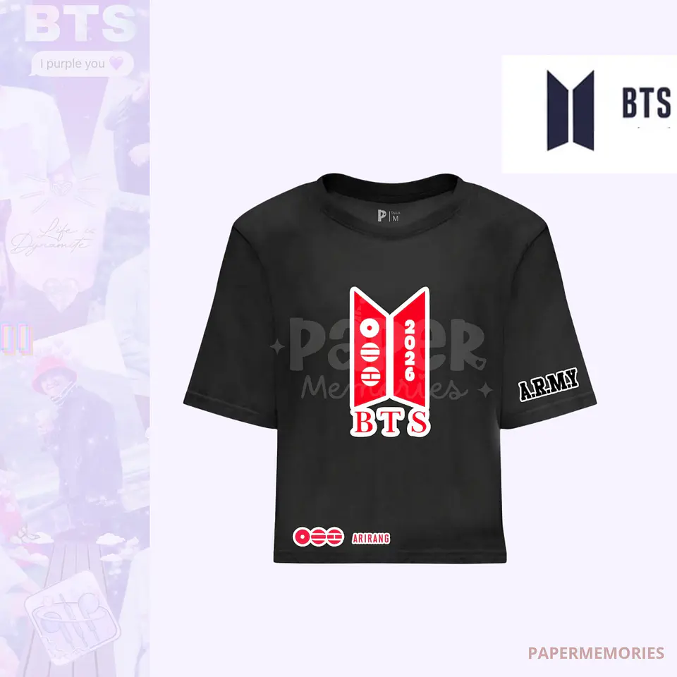 Poleras arirang world tour Bts 3
