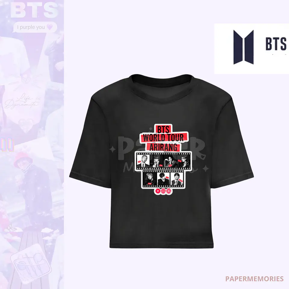 Poleras arirang world tour Bts 4