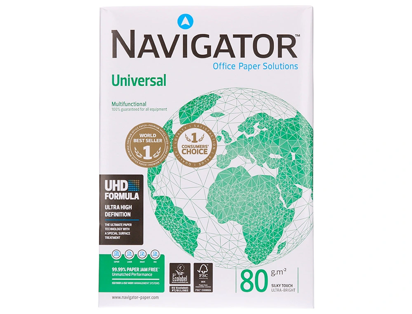  Papel fotocopia navigator A4 80 gr cx 5 rs 1