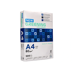Papel fotocopia greening A4 80 gr 5x500