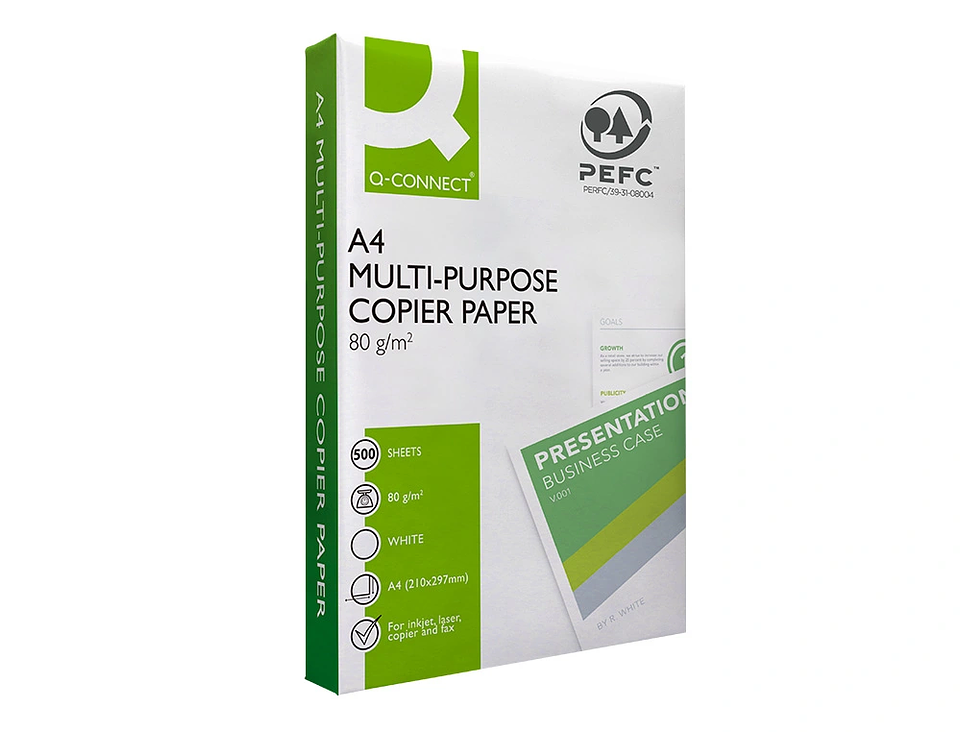  Papel fotocopia q-connect economy din a4 80 gr   500fl 1