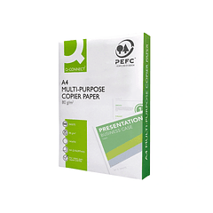 Papel fotocopia q-connect economy A4 80 gr 5x500
