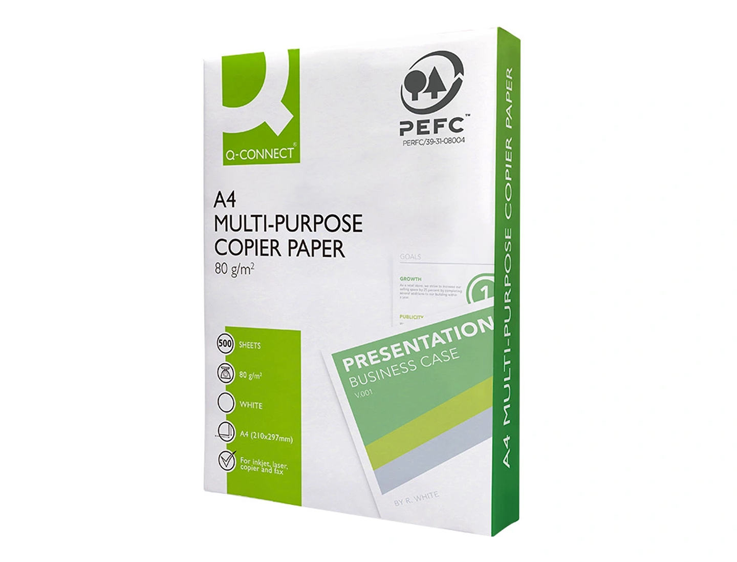 Papel fotocopia q-connect economy A4 80 gr 5x500 1