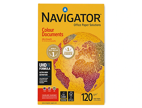 Papel fotocopia navigator din A4 120 gr  1x250 fl