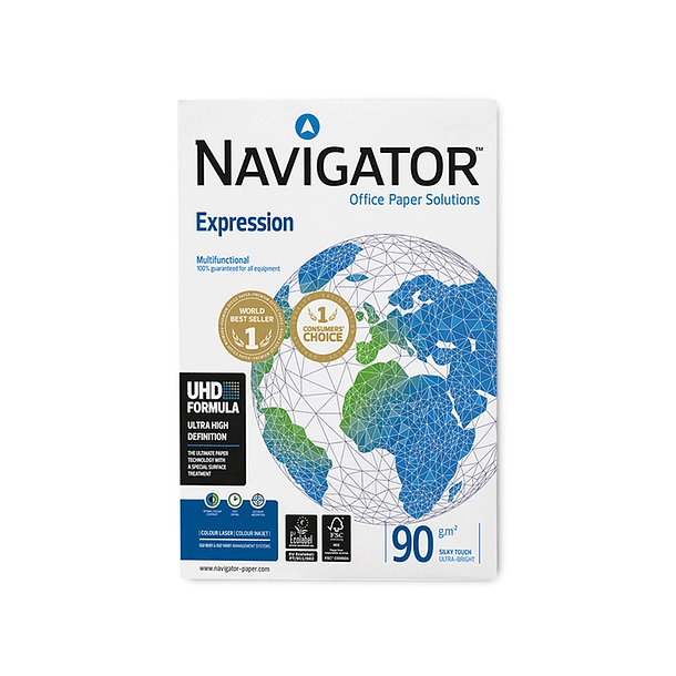       Papel fotocopia A4 90gr. Navigator 500fl. 