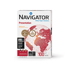 Papel fotocopia navigator A4 100 gr  1 X 500
