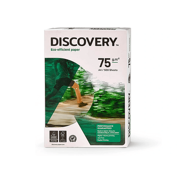 Papel fotocopia A4 75gr Discovery 500fl. 