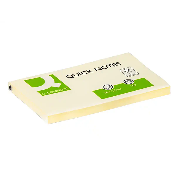 Bloco notas adesivas amarelo 76x127 100fl. 12un. 1