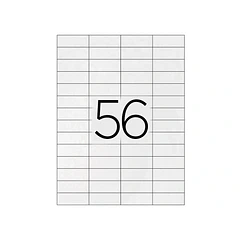 Etiquetas adesivas A4 52,5 x 21,2 mm.