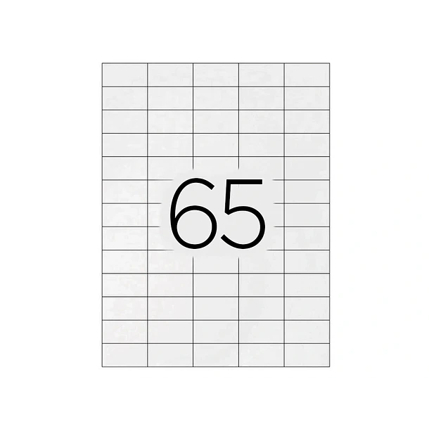  Etiquetas adesivas A4 38,1x21,2 mm. 