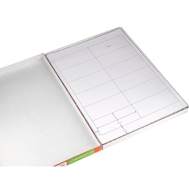 Etiquetas adesivas A4 96,5 x 42,3 mm. 