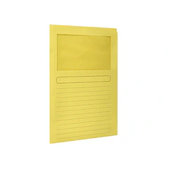 Classificador  cartolina c/ janela  A4 180gr amarelo 50 un