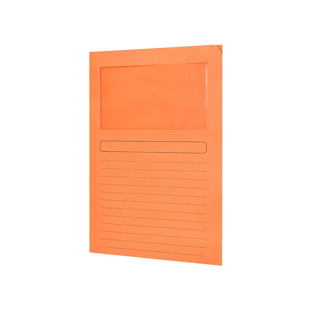 Classificador  cartolina c/ janela  A4 180gr laranja 50 un 3
