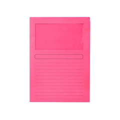 Classificador  cartolina c/ janela  A4 180gr rosa 50 un