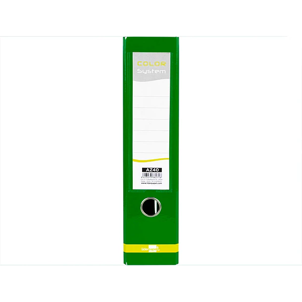 Pasta de arquivo A4 L/80 Verde 3