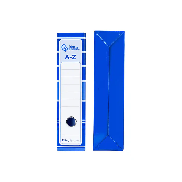 Pasta de arquivo A4 L/80 c/ caixa azul 4