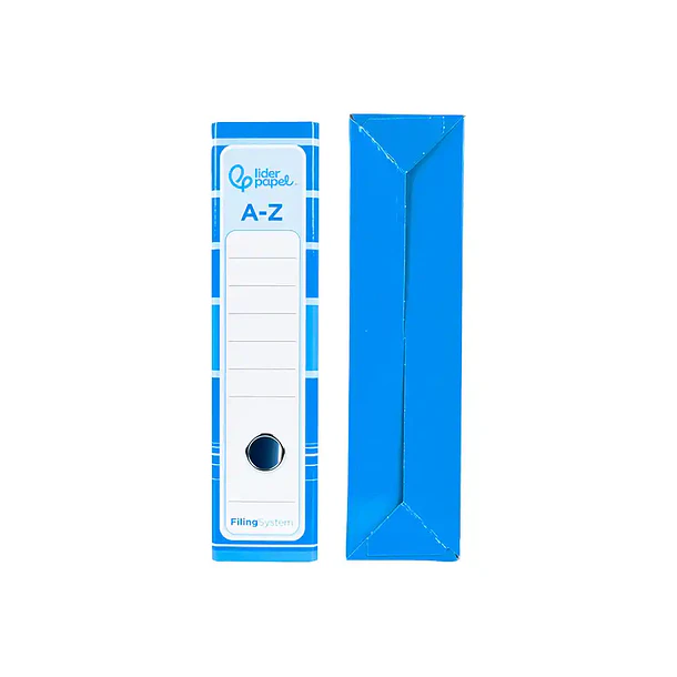 Pasta de arquivo A4 L/80 c/ caixa azul celeste 4
