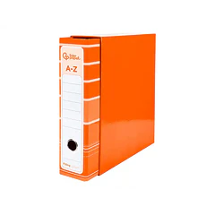 Pasta de arquivo A4 L/80 c/ caixa laranja