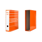 Pasta de arquivo A4 L/80 c/ caixa laranja 4