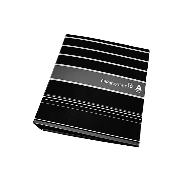 Pasta de arquivo A4 L/80 c/ caixa preto 2