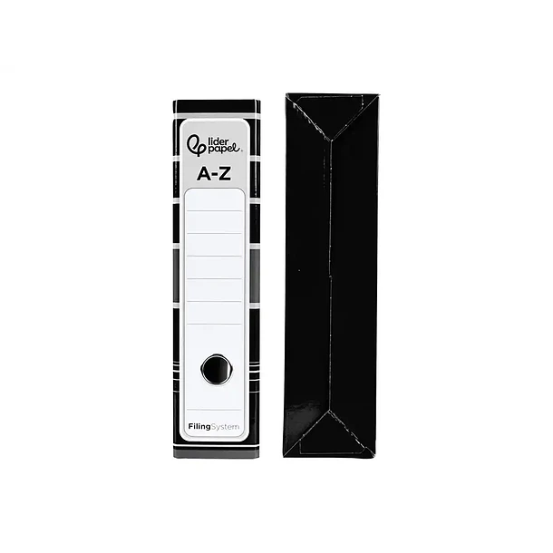 Pasta de arquivo A4 L/80 c/ caixa preto 4