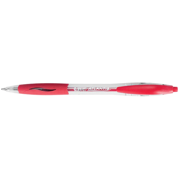 Esferografica bic atlantis vermelho cx 12 2