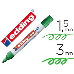 Marcador  edding 660 verde recarregavel.cx 10