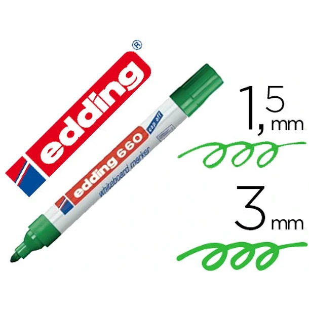 Marcador  edding 660 verde recarregavel.cx 10 1