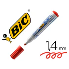 Marcador quadro branco  bic velleda vermelho cx 12 1
