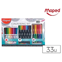 Kit maped desenho mandalas 33 pecas.
