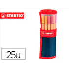 Marcador stabilo point 88 estojo 25 cores sortidas 1