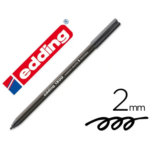 Marcador edding  1300 preto 0.5 mm cx 10 1
