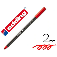 Marcador edding  1300 vermelho 0.5 mm cx 10