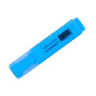 Marcador fluorescente ponta biselada azul cx 10 1