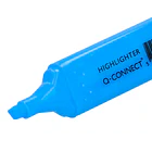 Marcador fluorescente ponta biselada azul cx 10 3