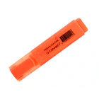 Marcador fluorescente ponta biselada laranja cx 10 1