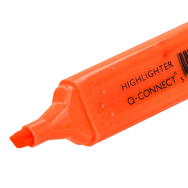 Marcador fluorescente ponta biselada laranja cx 10 3